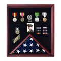 Personalized flag display case - Fit 3' x 5' flag.