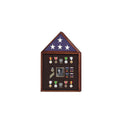 Flag and Badge display cases, Flag and Photo Frame - Fit 5'x9.5' black Casket Flag.