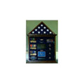 Flag Case, Flag and Badge display cases, red, black, blue or green background.