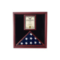 Flag and Document Case - Vertical 8 1/2 x 11 Document - Oak Material.