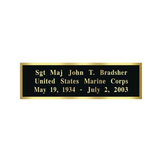 Flag Connections - Laser Engraved Name Plates.