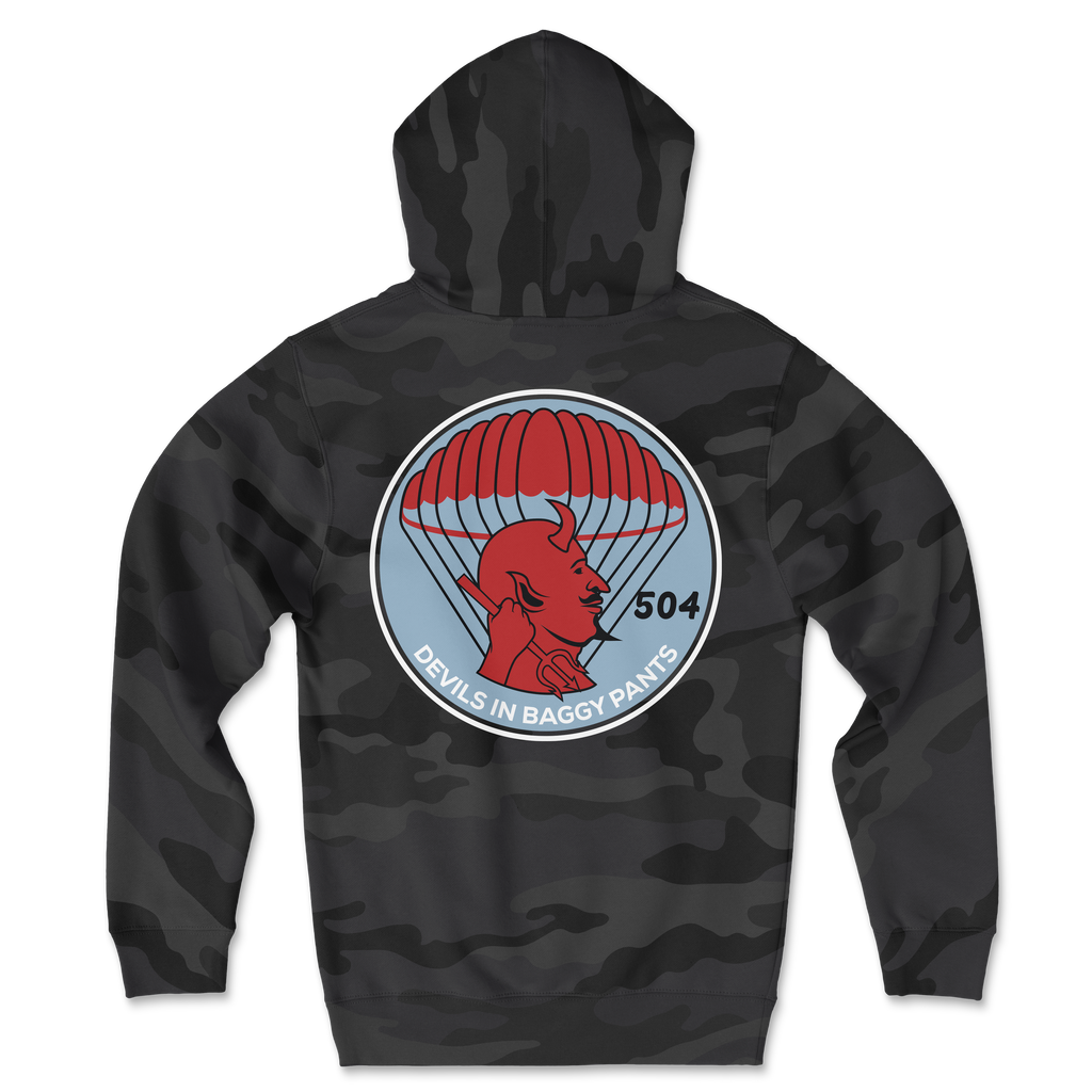 504 Devils Airborne Classic Camo Hoodie