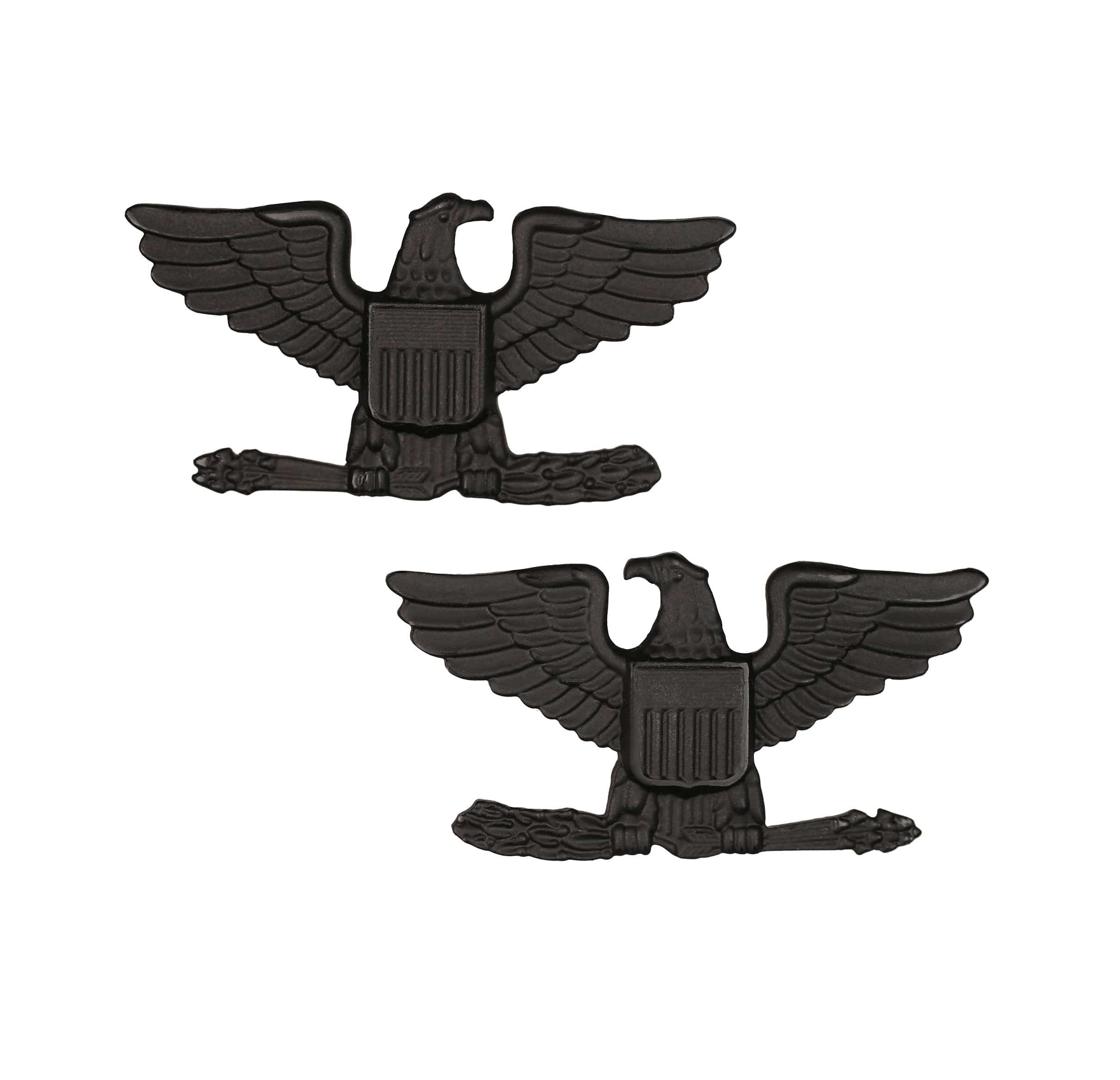 U.S. Army O6 Colonel STA-BRITE® BLACK Metal Pin-on Rank