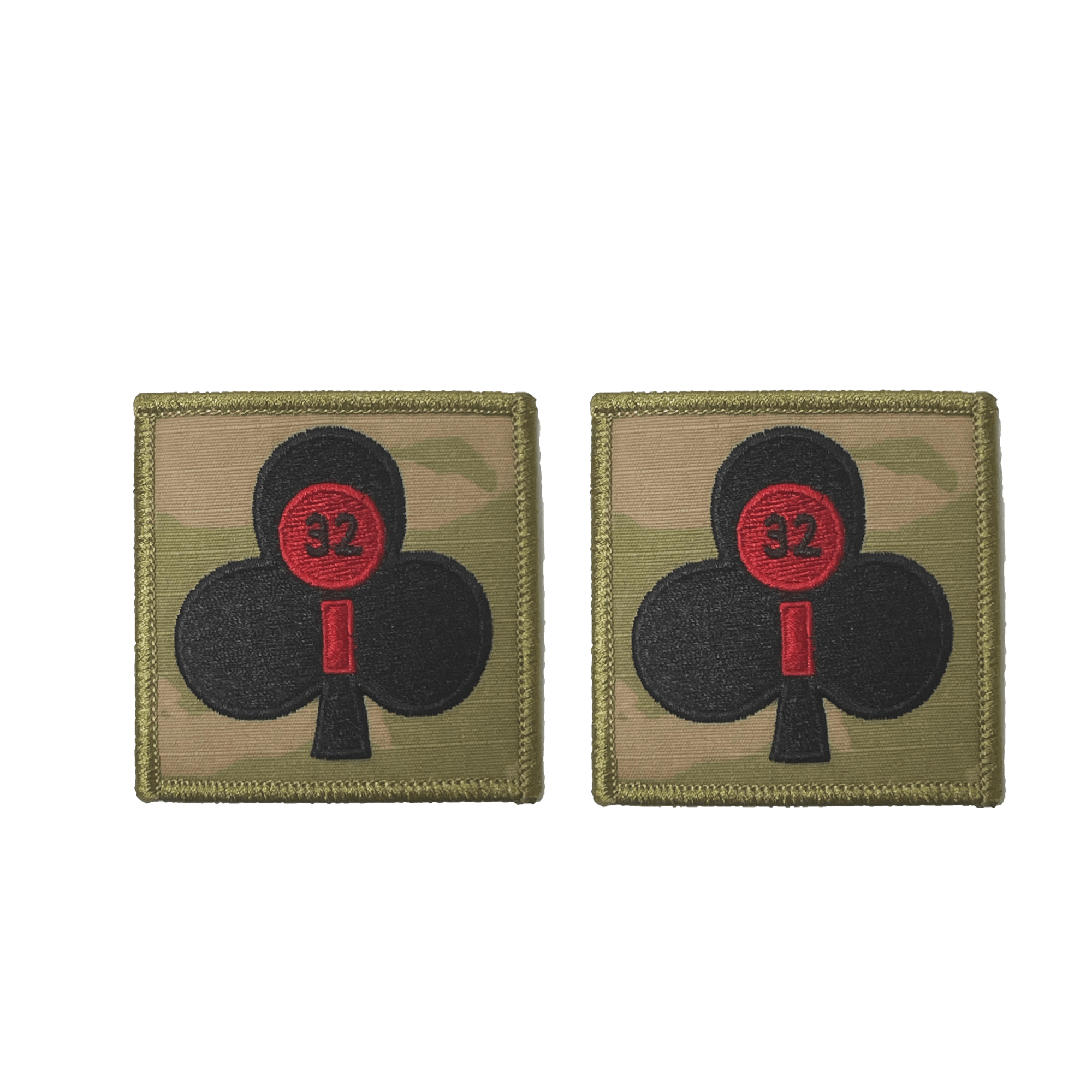 Club with Red Bar Helmet Patch