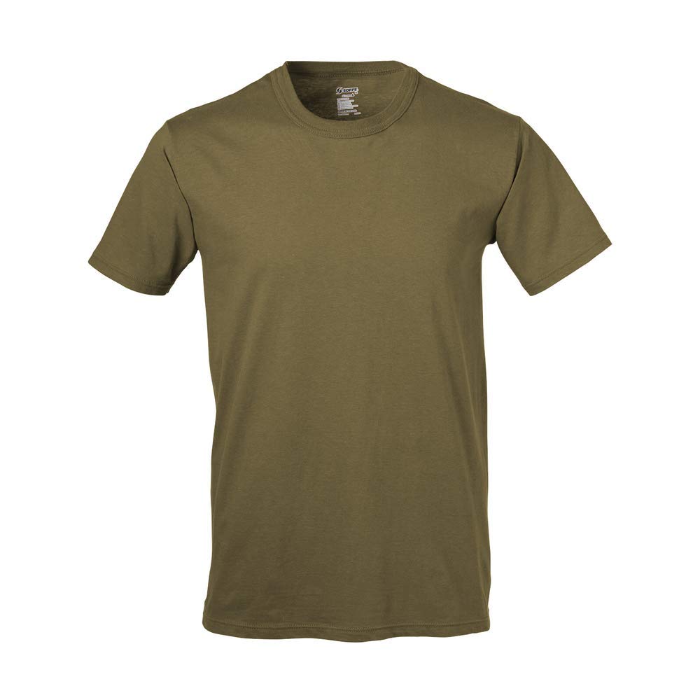 Soffe Men's Military Soft Ringspun Cotton T-Shirt, 3 Pack