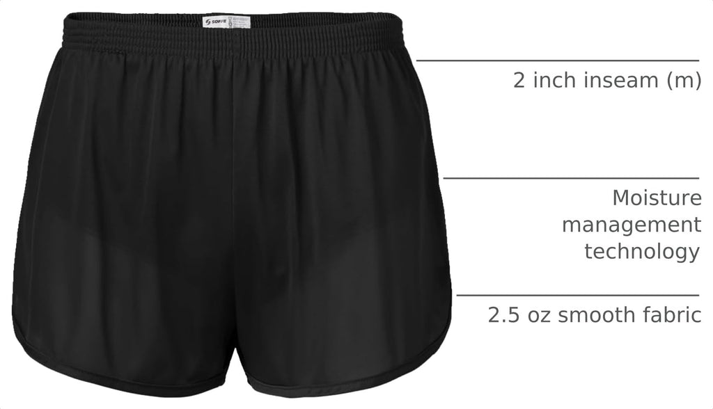 Soffe Men's Original Silkie Ranger Panty, Running Shorts, 2.25" Inseam