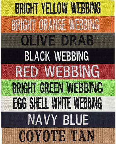 Custom Webbing Uniform Name Tapes, Multiple Different Fonts, Color, Sizes. | Webbing Colors, Different Font Styles, 5 Sizes