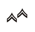 U.S. Army E4 Corporal STA-BRITE® BLACK Metal Pin-on Rank