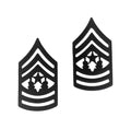 U.S. Army E9 Command Sergeant Major STA-BRITE® BLACK Metal Pin-on Rank