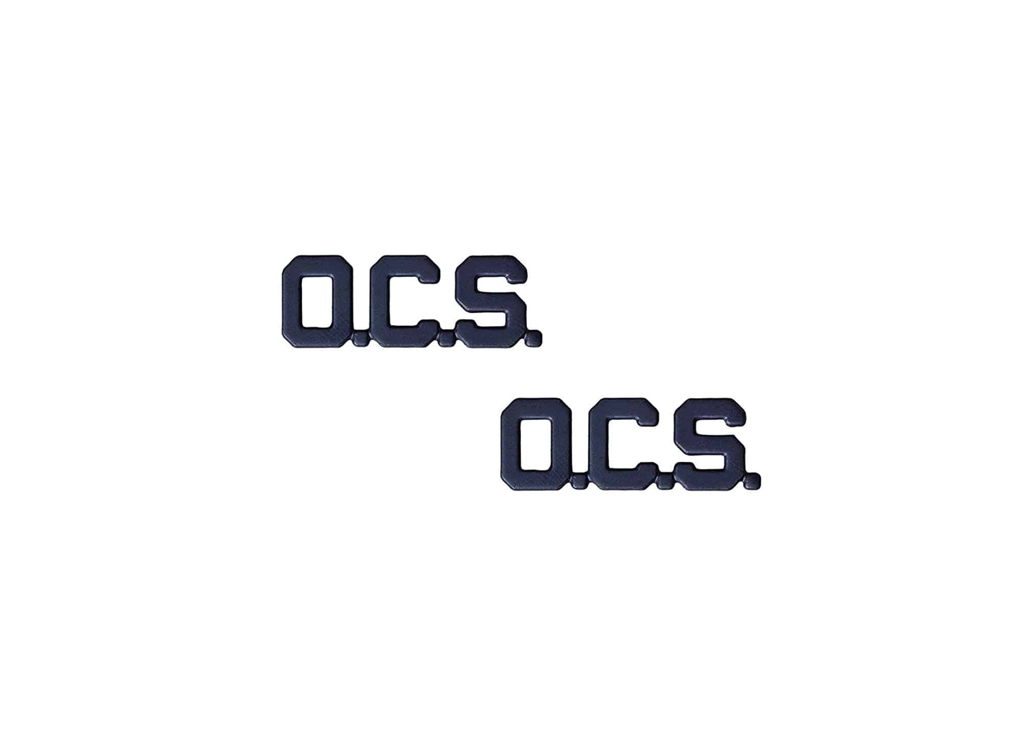 U.S. Army OCS Officer Candidate School O.C.S. STA-BRITE® BLACK Metal Pin-on Rank