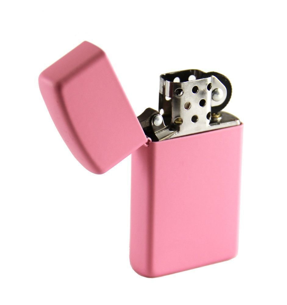 Zippo Slim Pink Matte Lighter #1638