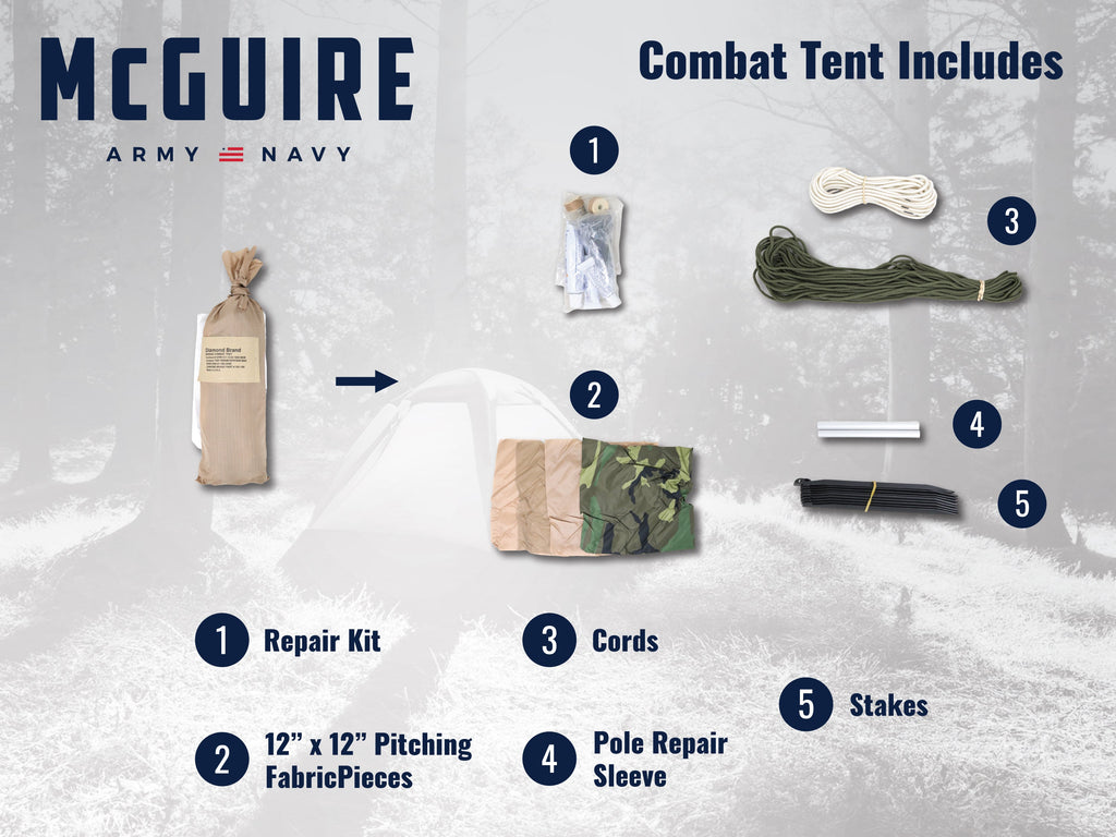 Two Person Combat, USGI - Woodland Camo Used