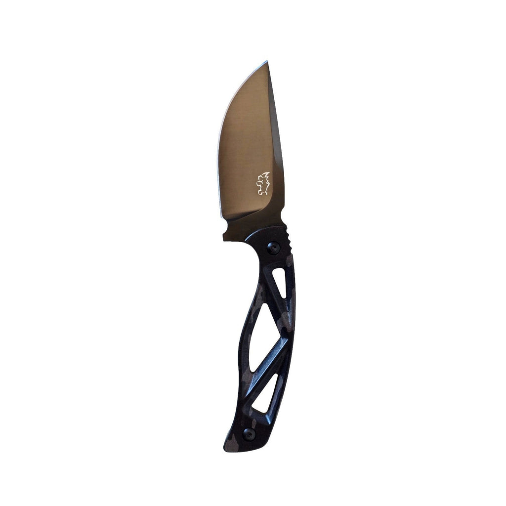 MUCITUP LIMITED EDITION MUCTAC Surge Fixed Blade Knife D2 Steel 3" DLC Blade Multicam Black G10