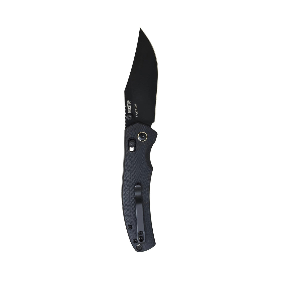 MUCTAC Ember & Smoke Folding Knife – 14C28N Steel, Crossbar Lock, EDC
