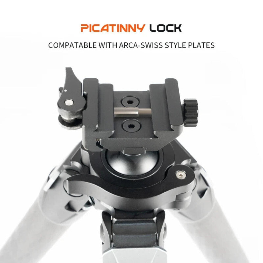 Linkogear HT-324C Carbon Fiber Tripod – Picatinny/Arca, 64" Max, 66lb Capacity - Black