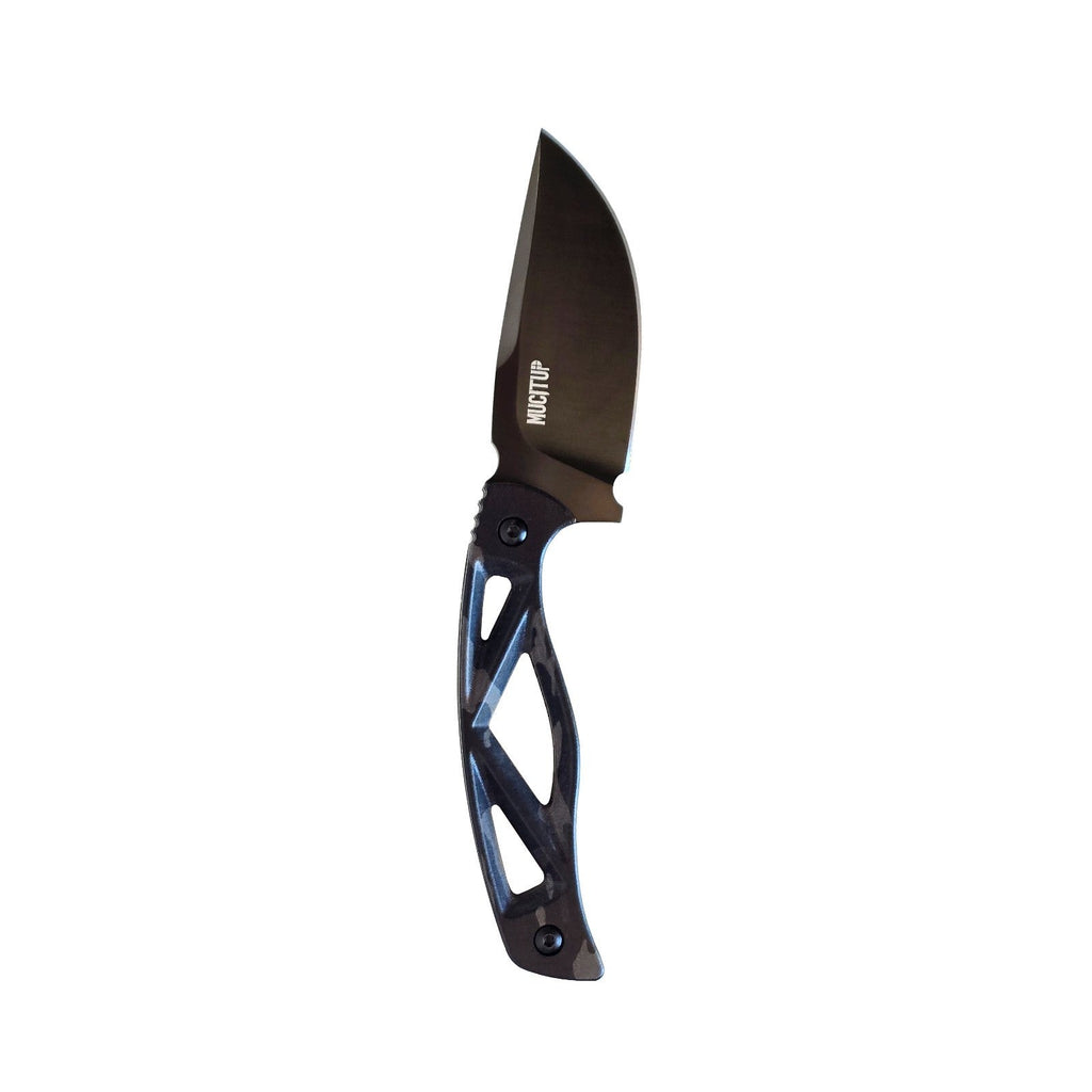 MUCITUP LIMITED EDITION MUCTAC Surge Fixed Blade Knife D2 Steel 3" DLC Blade Multicam Black G10