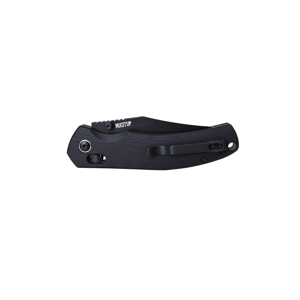 MUCTAC Ember & Smoke Folding Knife – 14C28N Steel, Crossbar Lock, EDC