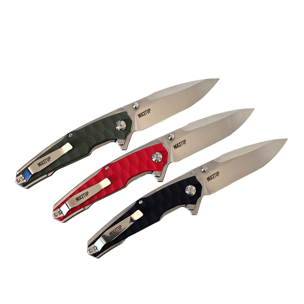 MUCITUP APEX 2 - D2 Steel Folding Knife G10 Handle 4" Blade