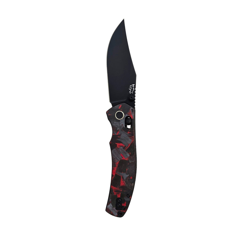 MUCTAC Ember & Smoke Folding Knife – 14C28N Steel, Crossbar Lock, EDC
