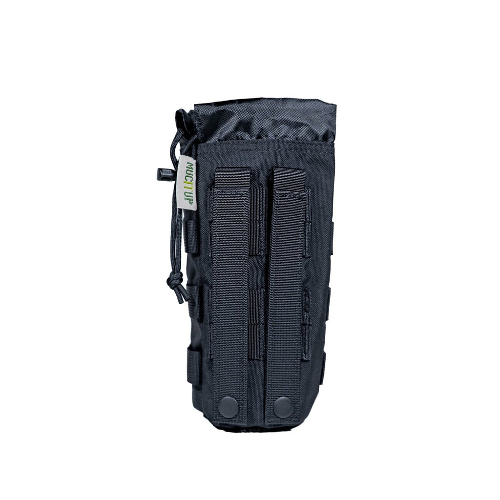 MUCITUP MUCTAC MOLLE Water Bottle Holder 500D Nylon Pouch – Black, Camo, Khaki
