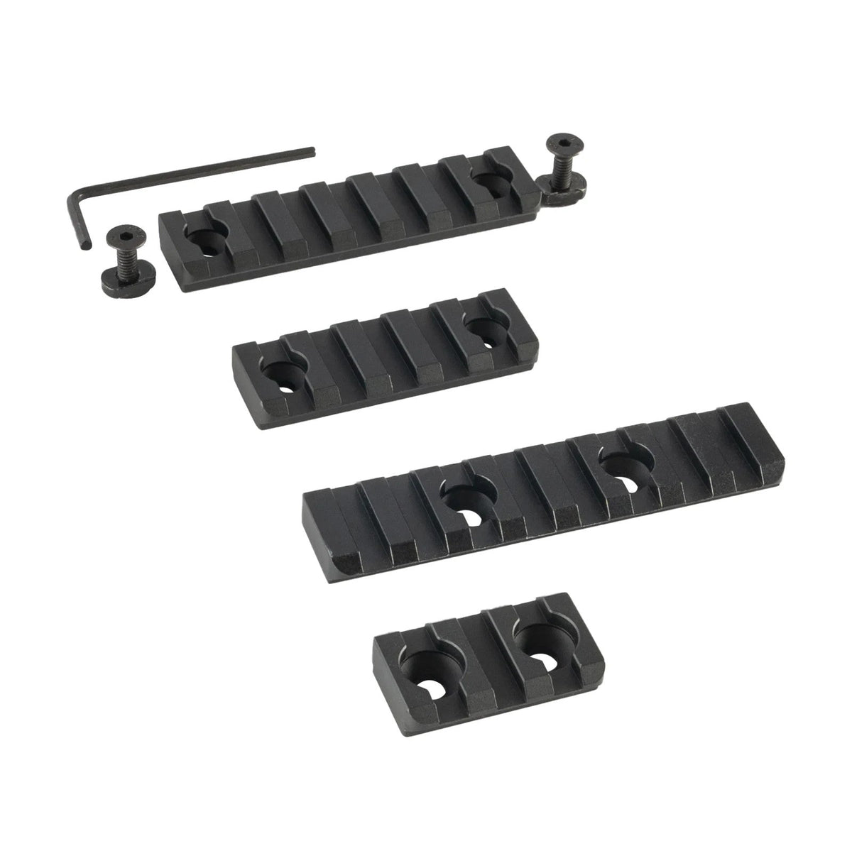LINKOGEAR MLOK-Style Picatinny Rail 3-13 Slot 6061-T6 Aluminum + Hardware Tool