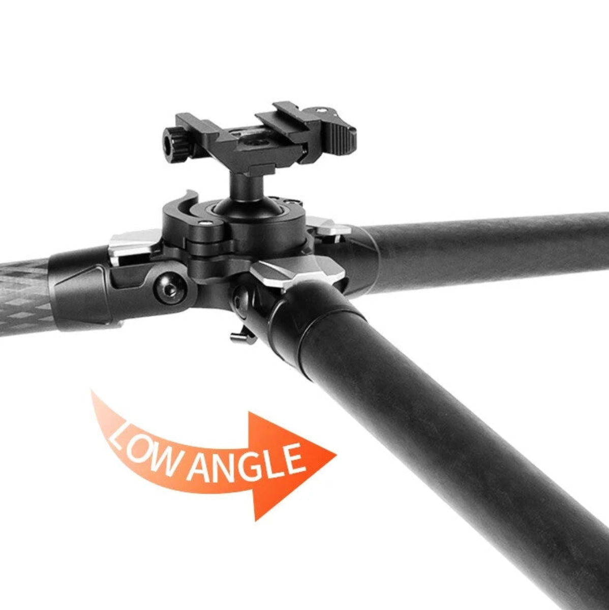 Linkogear HT-324C Carbon Fiber Tripod – Picatinny/Arca, 64" Max, 66lb Capacity - Black