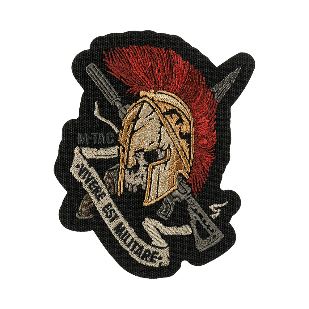 M-Tac Embroidered Patch Vivere Est Militare Helmet