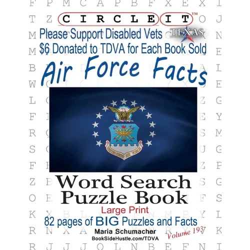 Circle It, Air Force Facts, Word Search, Puzzle Book