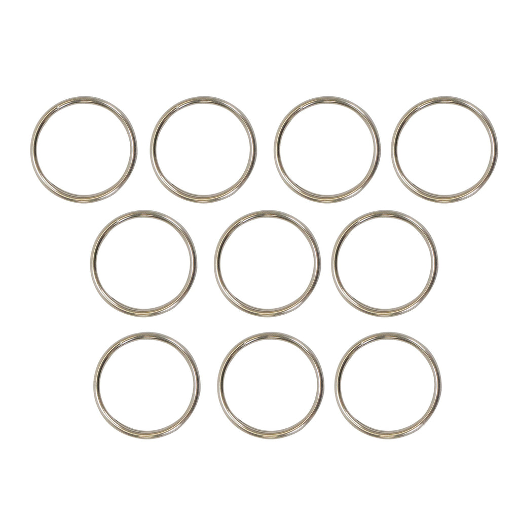 Scuba Diving 24mm Stainless Steel 1.6mm Split Ring for BCD attachment 10pc