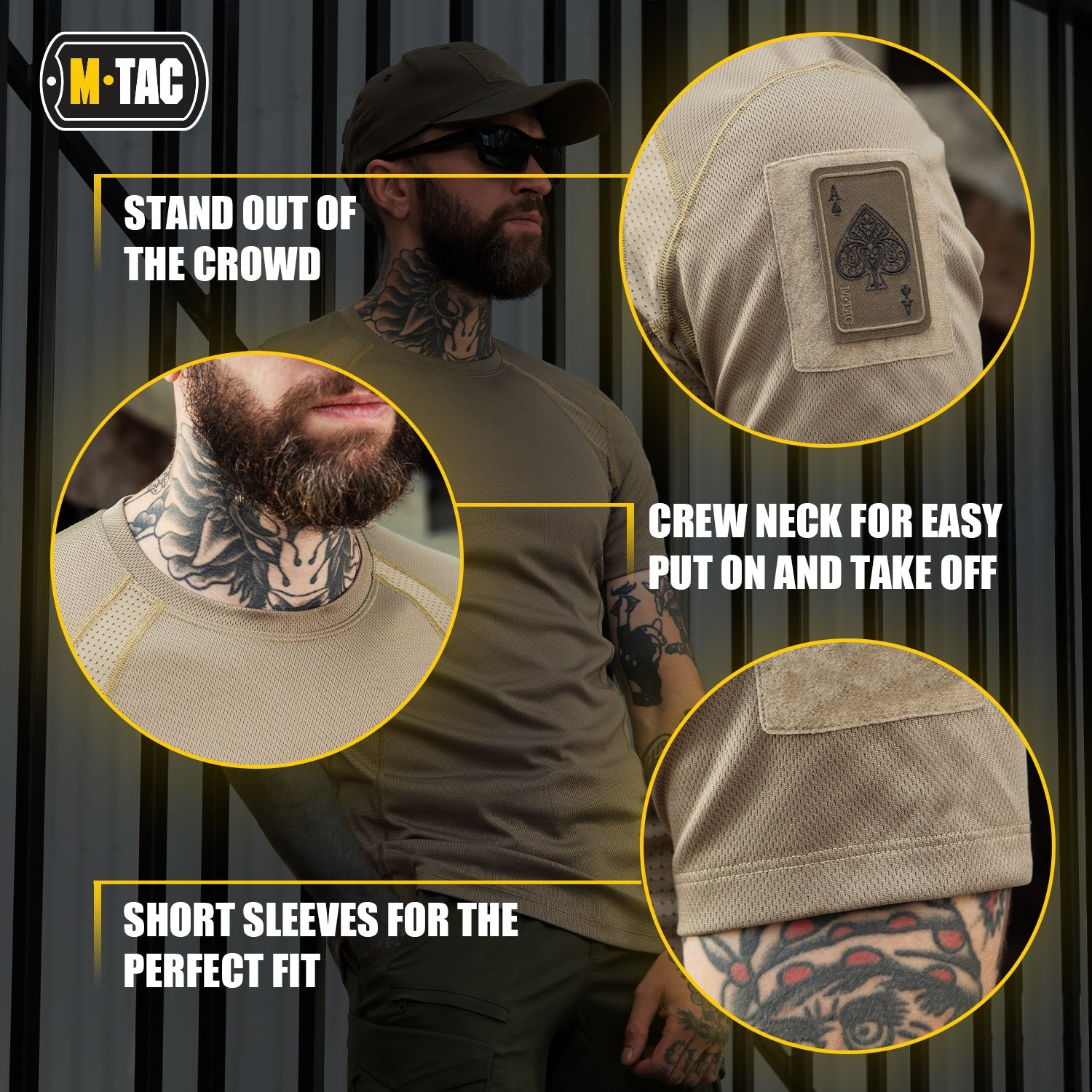 M-Tac T-Shirt Athletic Tactical Gen II with Loop Panels (Set of 3)