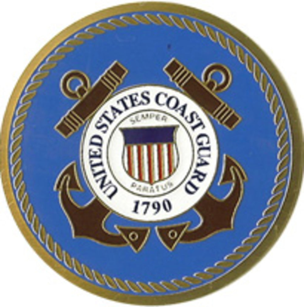 COAST GUARD Color Medallion, USCG Medalions.