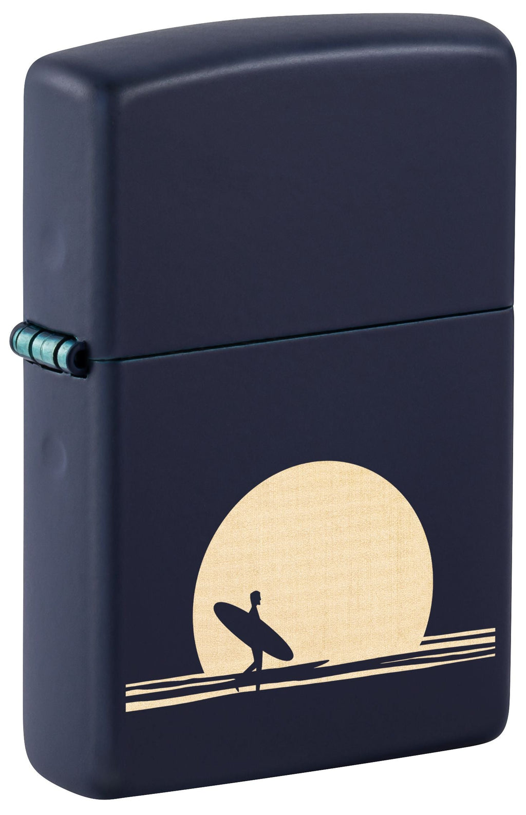 Zippo Surfer Sunset Scene, Navy Matte Lighter #47213