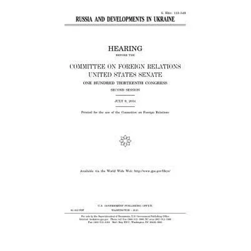 Russia and developments in Ukraine