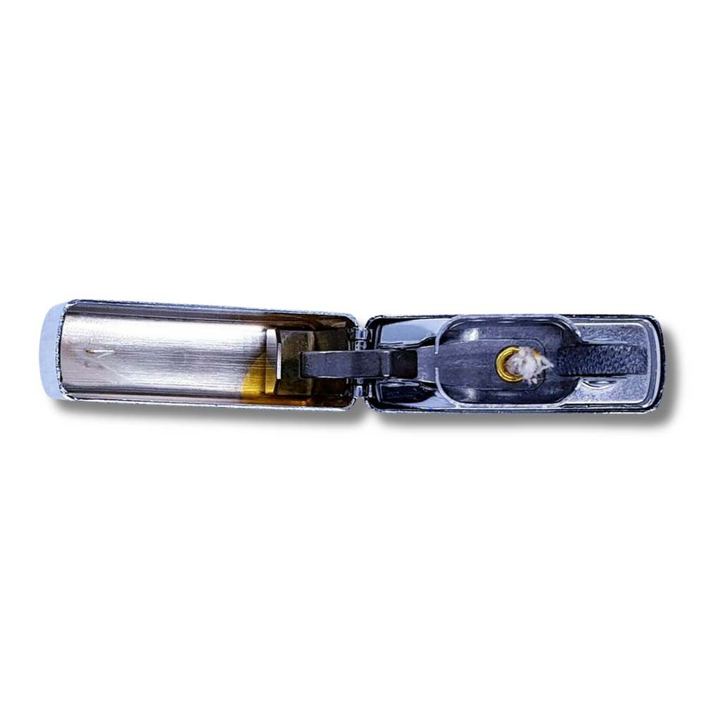 Zippo 1951 Leather Pattern Tribute Lighter – Brushed Chrome