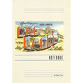 Vintage Lined Notebook Greetings from the Badlands - Paperback