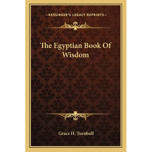 The Egyptian Book Of Wisdom - Paperback
