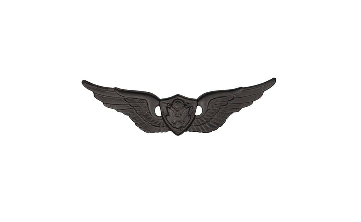Army Subdued Black Metal Badges