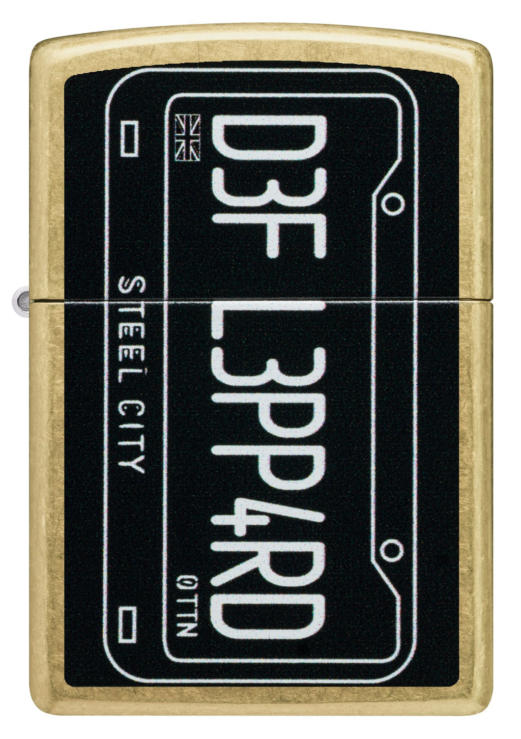 Zippo Def Leppard Steel City Street Brass Lighter #47223