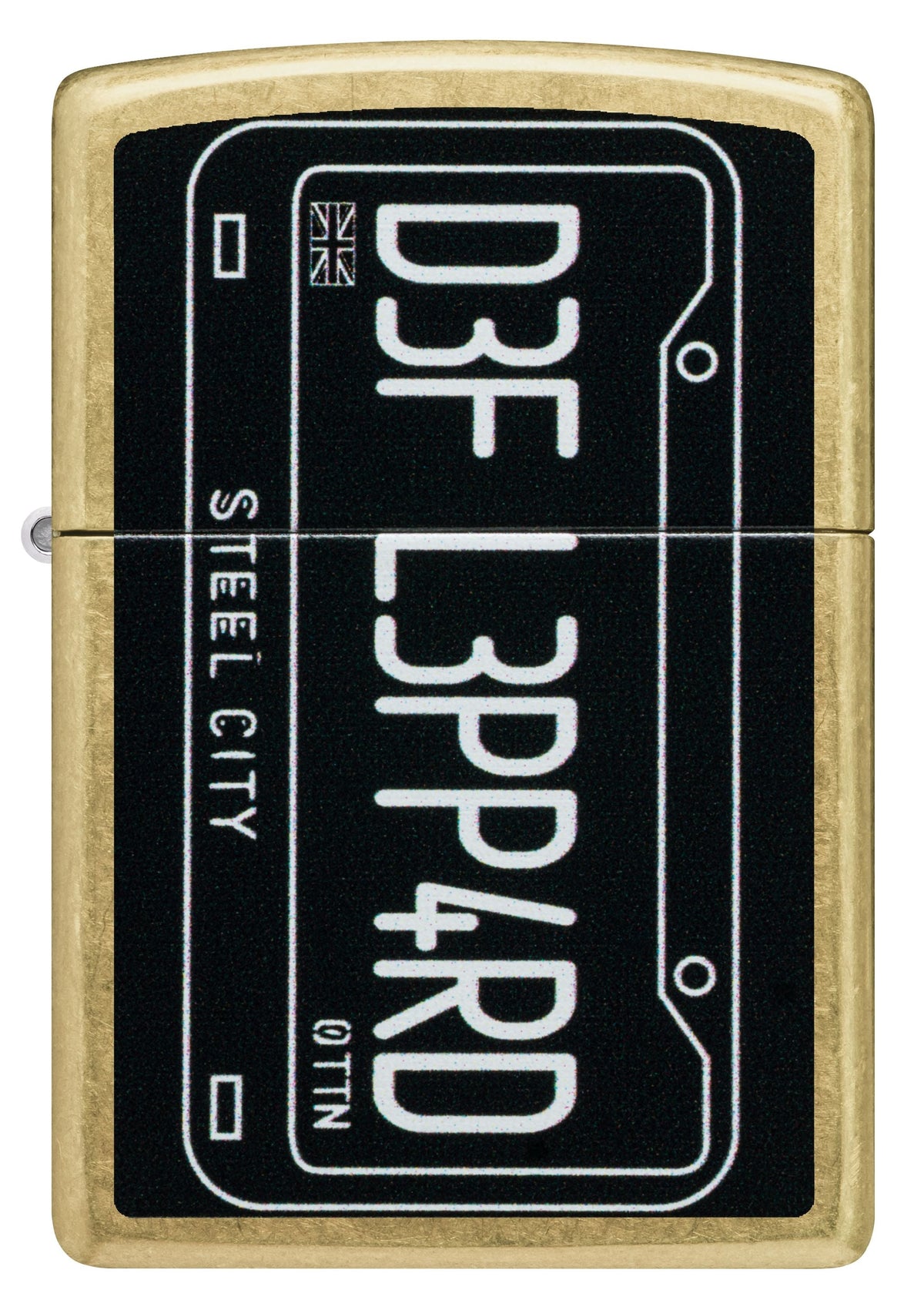 Zippo Def Leppard Steel City Street Brass Lighter #47223