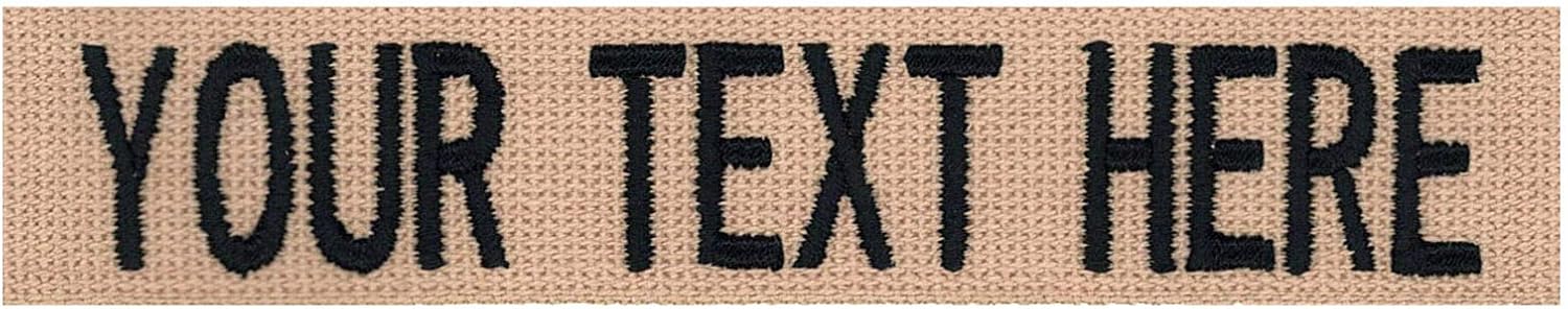 Custom Webbing Uniform Name Tapes, Multiple Different Fonts, Color, Sizes. | Webbing Colors, Different Font Styles, 5 Sizes