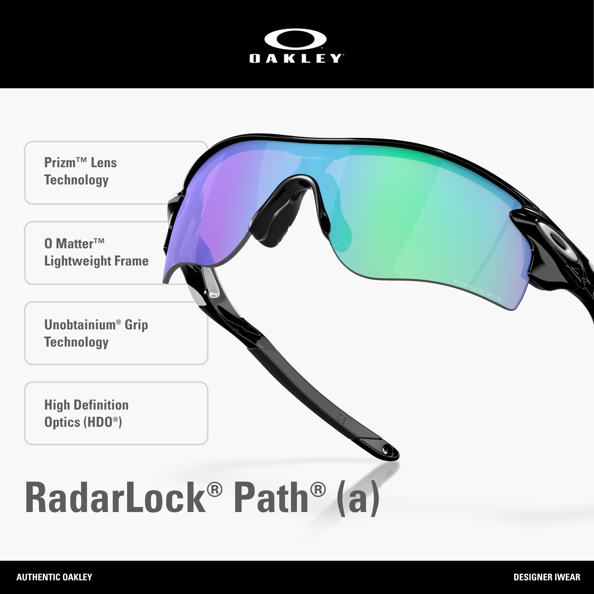 Oakley mens Radarlock Path Shield Sunglasses