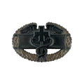 Master Combat Medical Badge 1 AWD Brown Wreath Full Size Black Metal STA-BRITE
