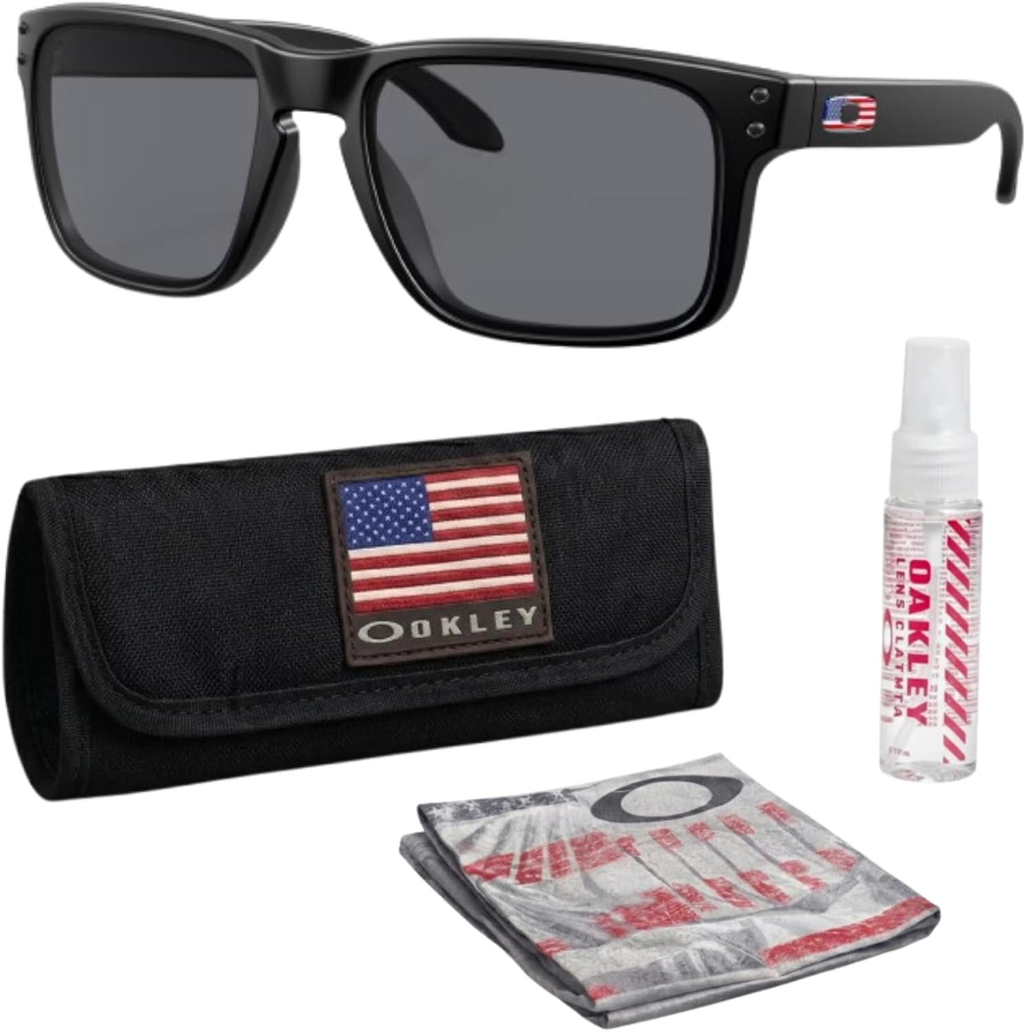 Oakley Standard Issue SI Holbrook USA Flag Collection Sunglasses With Kit