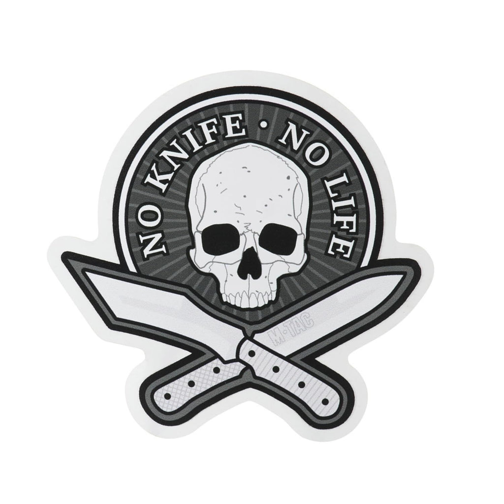 M-Tac Bumper Sticker No Knife No Life