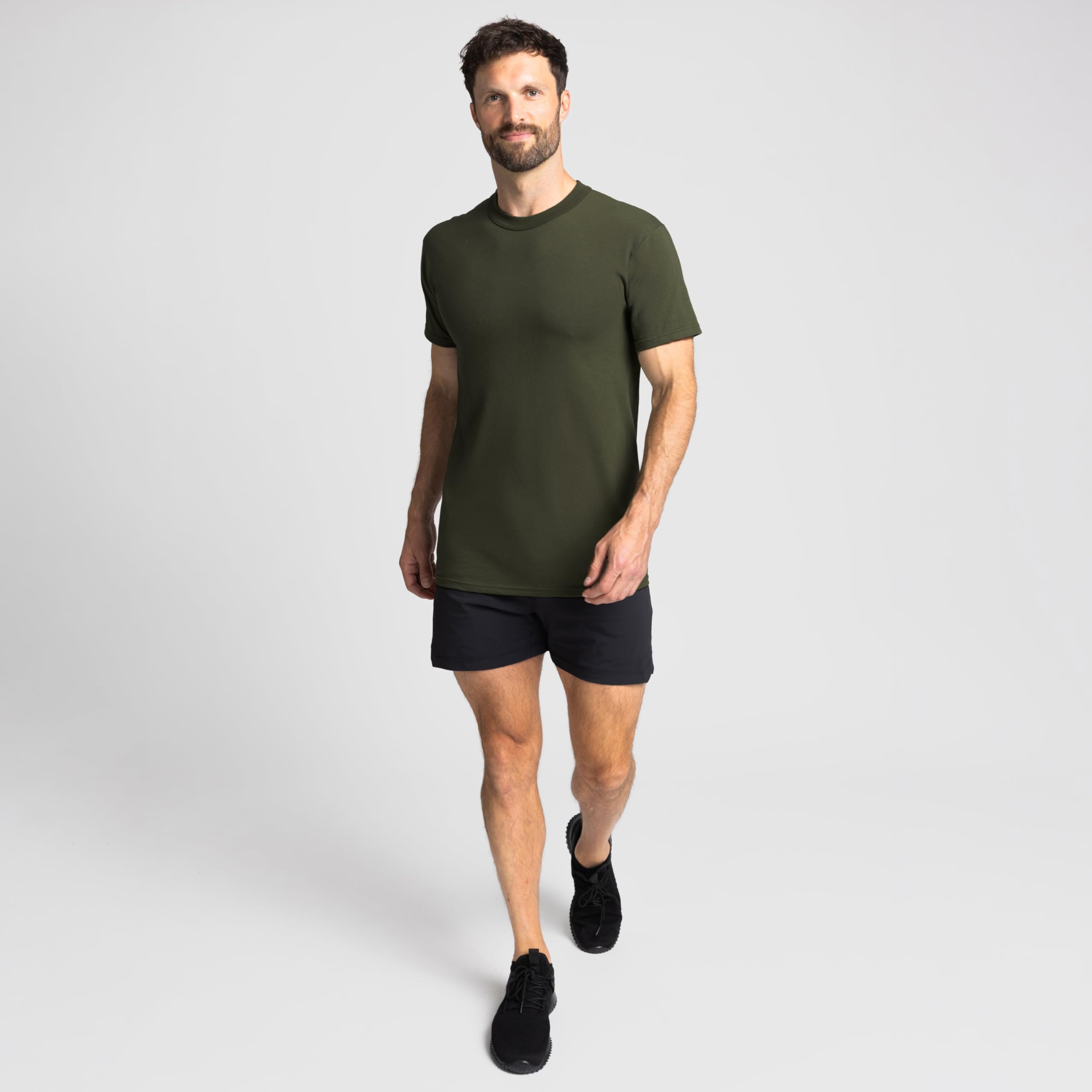 Soffe Men's 3 Pack - USA Poly/Cotton Military Tee