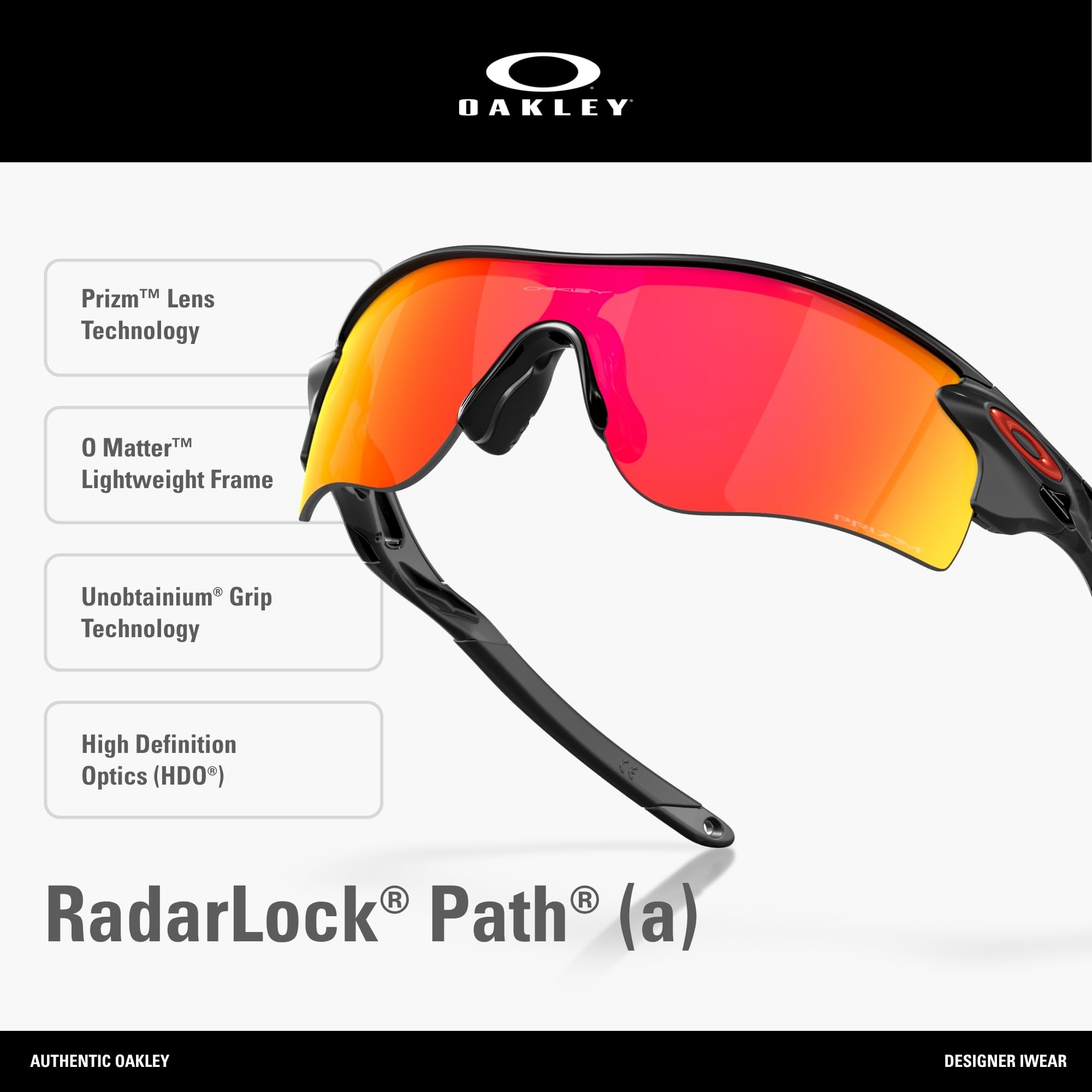 Oakley mens Radarlock Path Shield Sunglasses