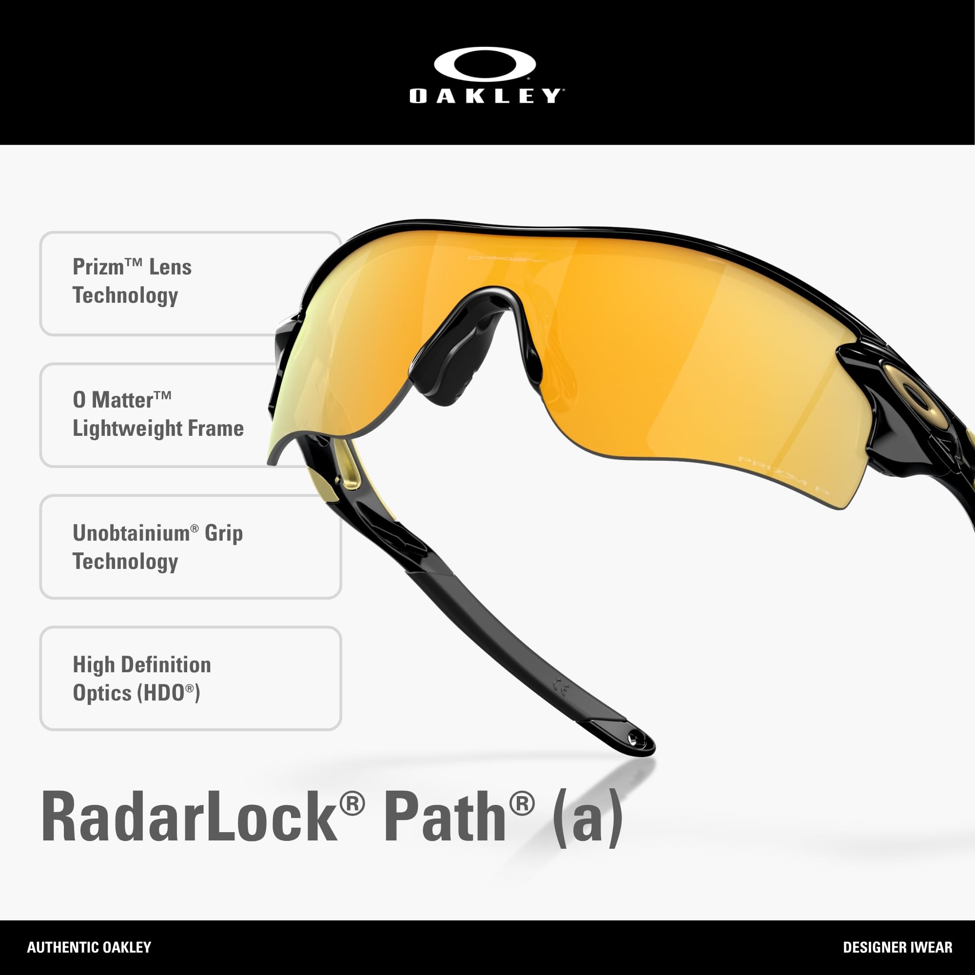 Oakley mens Radarlock Path Shield Sunglasses