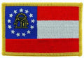 PinMart's Embroidered US State Flag Patch- Georgia Flag