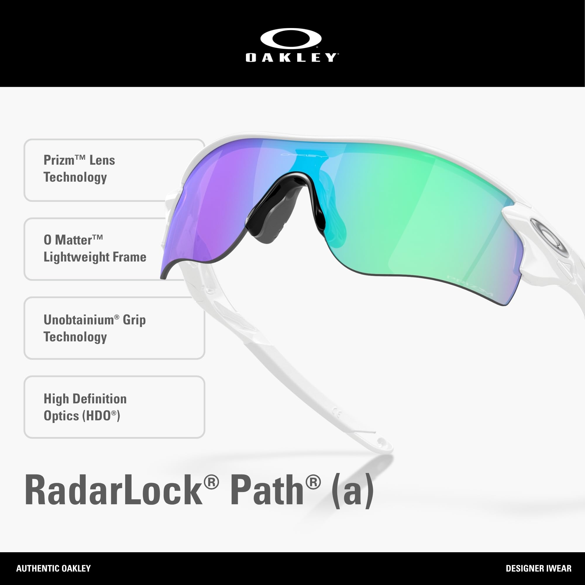 Oakley mens Radarlock Path Shield Sunglasses