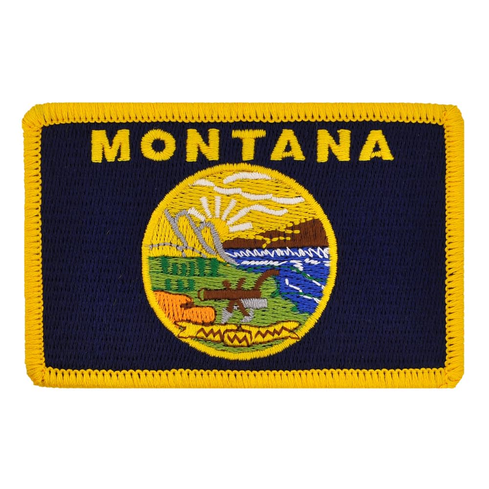 PinMart's Embroidered US State Flag Patch- Georgia Flag